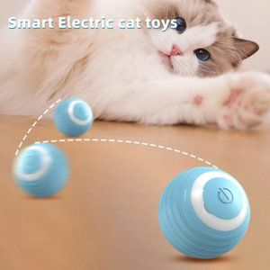 Smart Cat Ball Toy, Interactive Enrichment Cat Toys, Rolling Teaser Ball Toy